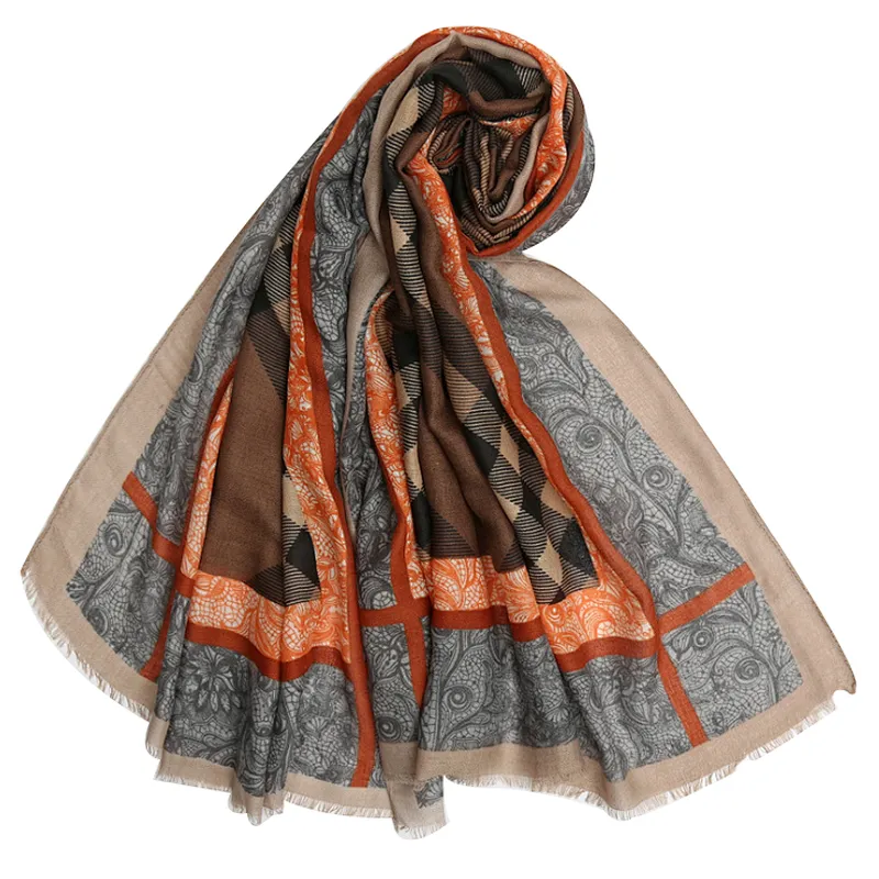 Fashionable check scarf female  holiday beach towel
