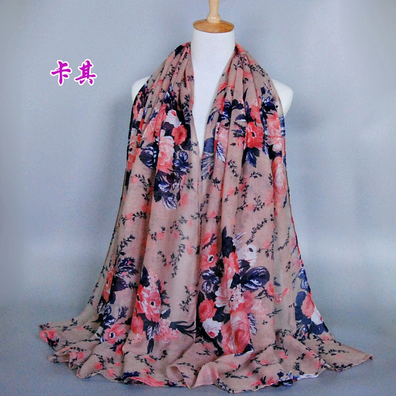 Best selling hot chinese products hand knitted shawl hijabs muslim dubai head scarf