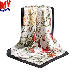 A scarf digital printing silk scarves custom twill silk scarf for wearing children