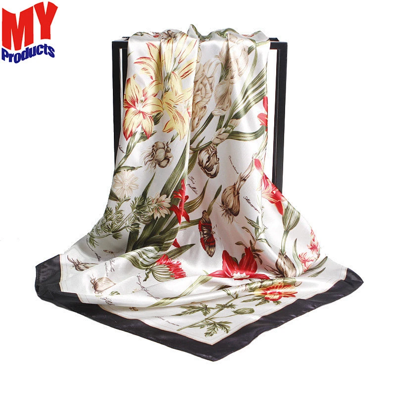 A scarf digital printing silk scarves custom twill silk scarf for wearing children