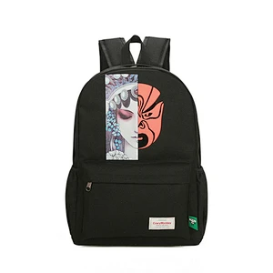 Wholesale New Design Printed Canvas School Backpack Custom Child School Bags