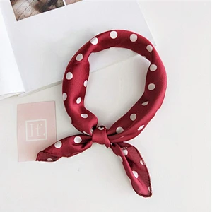 Square scarf women fashion professional variegated decorative print silk scarf