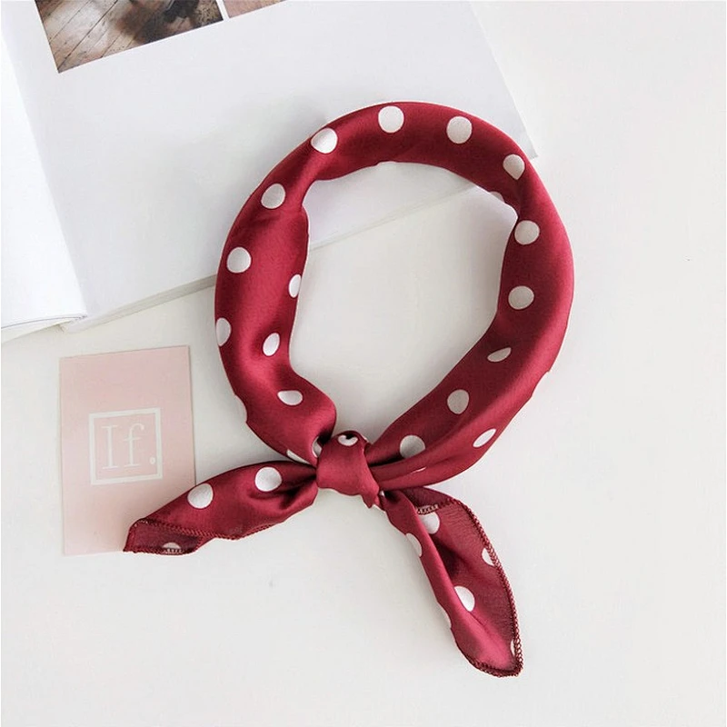 Square scarf women fashion professional variegated decorative print silk scarf