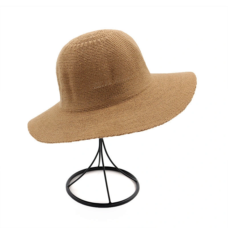 Beach Decorative Wide Brim Paper Sun Women Straw Hat