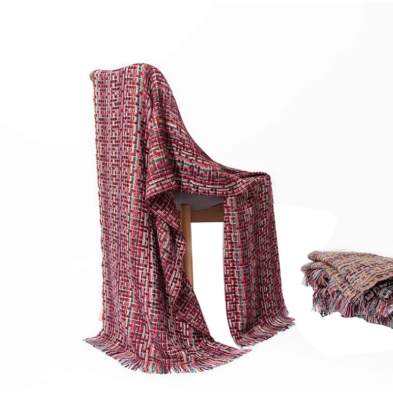 Autumn and winter new style ethnic colorful lady tassel scarf
