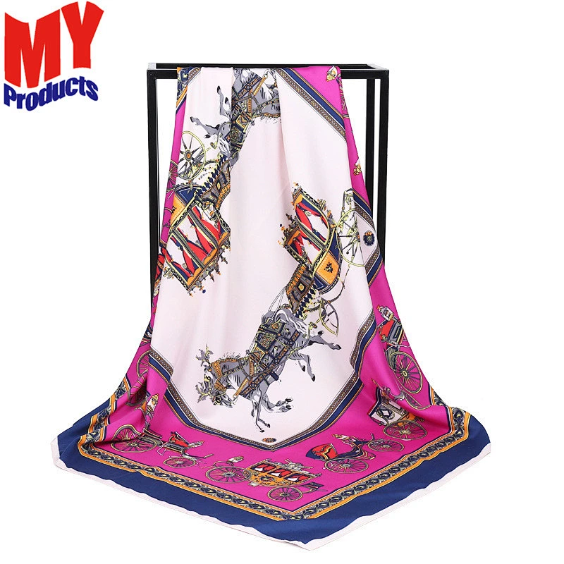 Famous designer scarf mens shawl collar wool sweater silk scarf custom digital print