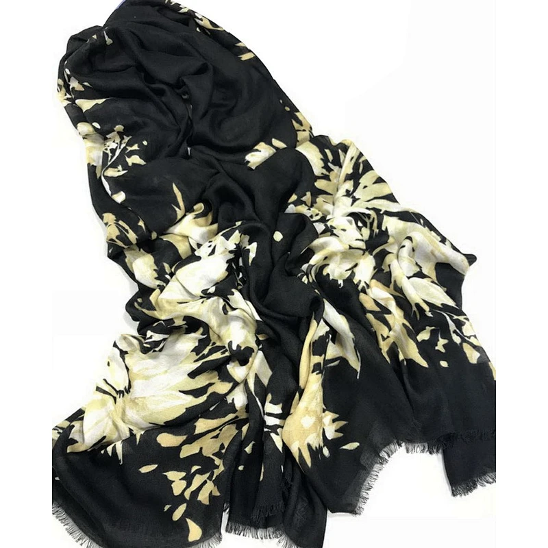New design rose printed oversize woman scarf