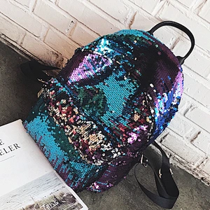 Wholesale Stylish Shining Sequin Backpack For Young Ladies
