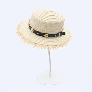 Fashion Girl Lady Beach Sun Visor Hat Foldable Roll Up Wide Brim Straw Hat Wholesale Hats