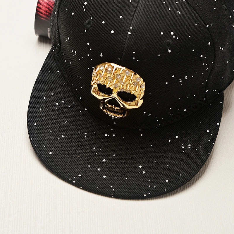 Fashion Adjustable Gorras Planas Men'S Snapback Dancing Hat Custom Hip Hop Baseball Cap With Metal Patch