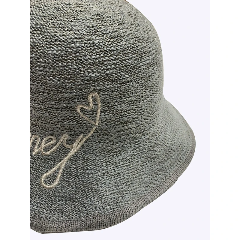 New Trendy Bucket Hat Custom Embroidery Letters Cloche Hat