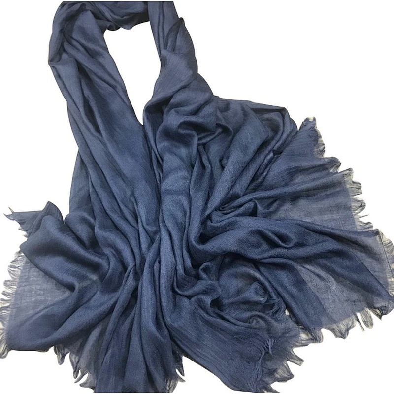 Women's Fashion cotton oversize extended pure color scarf