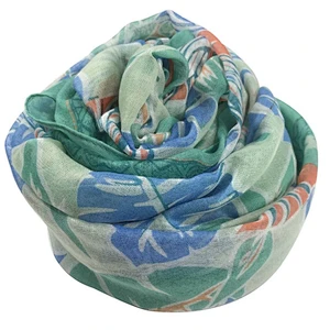 Oversize Hawaiian  printed shawl UV proof floral beach towel scarf