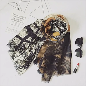 Wholesale Custom Fashion Scarf Digital Printed Women Hijab Scarf