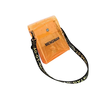 2019 Jelly transparent pvc shoulder bags women candy color handbag crossbody bag