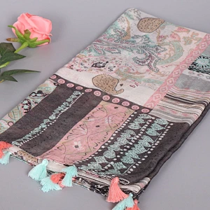 New products on china market fancy knitted scarf silk scarves pakistan