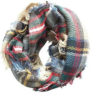 Autumn and winter plaid scarf fashionable colorful plaid scarf