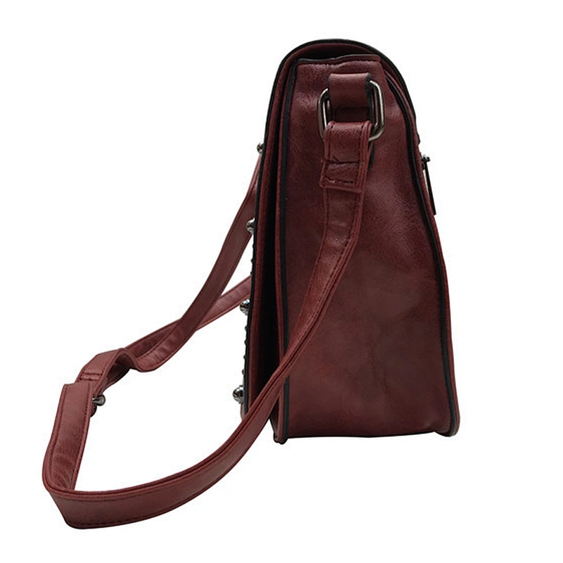 Hot Selling Custom Logo Durable PU Leather Messenger Bag For Women