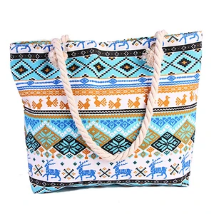 Wholesale Top Quality Canvas Tote Shopping Shoulder Bag Canvas Beach Bags For Women