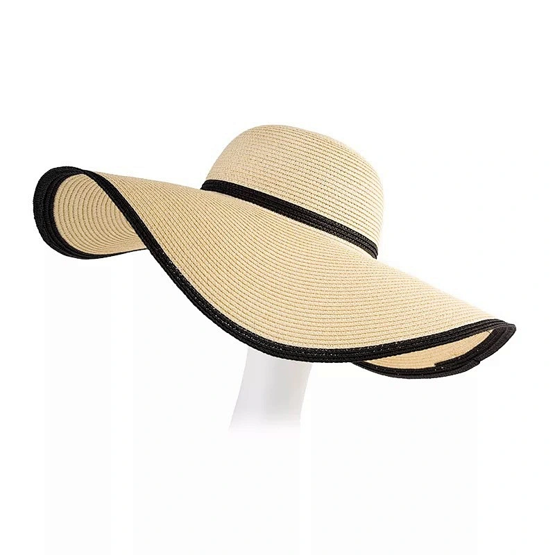 Wholesale Fashion Floppy Beach Hat Women Summer Paper Straw Hat