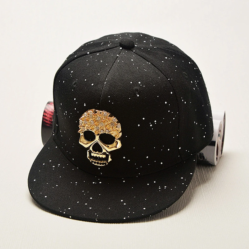 Fashion Adjustable Gorras Planas Men'S Snapback Dancing Hat Custom Hip Hop Baseball Cap With Metal Patch