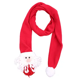 New Christmas scarf with old man and snowman warm cute scarves