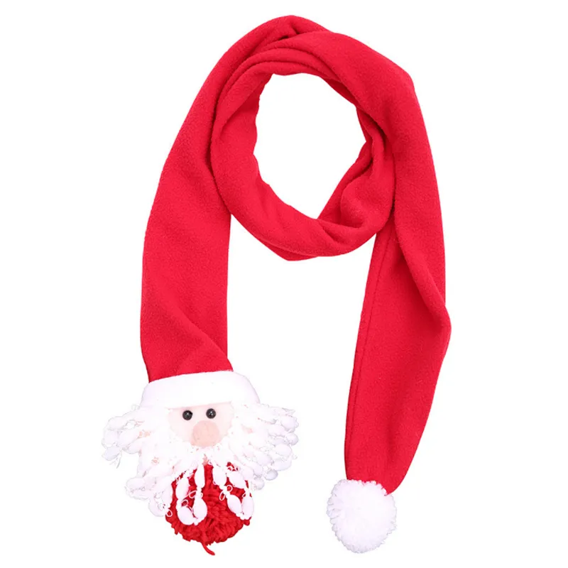New Christmas scarf with old man and snowman warm cute scarves