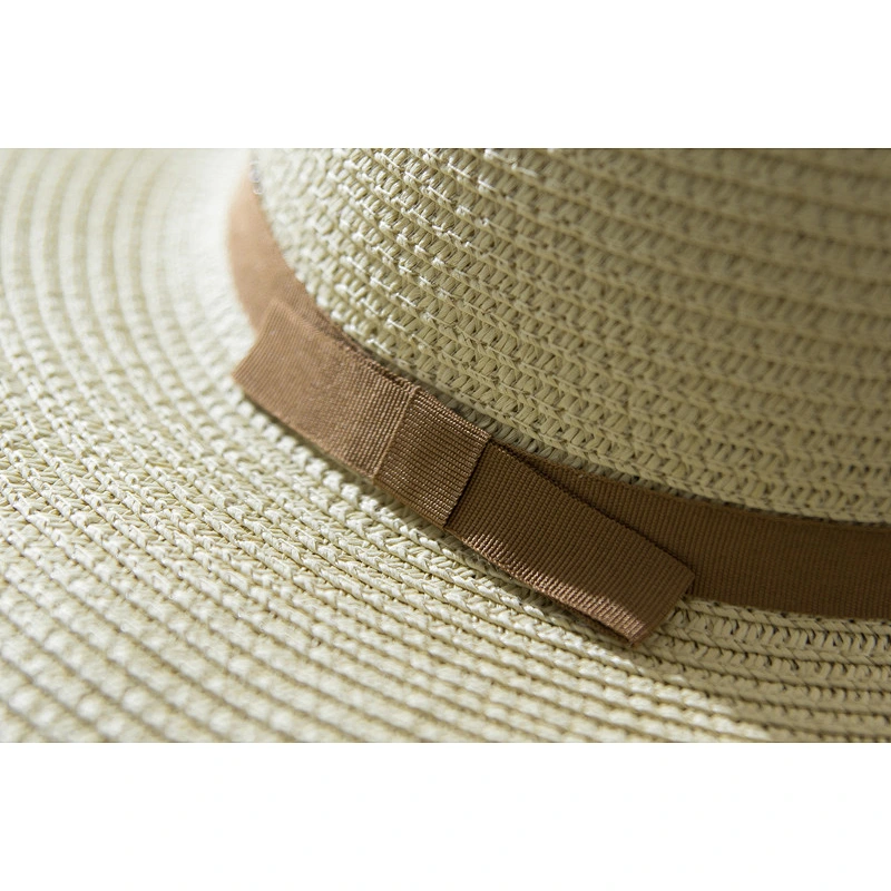 Wholesale Fashion Cheap Floppy Beach Summer White Wide Brim Women'S Man Church Juzz Felt Fedora Panama Sun Paper Straw Hat