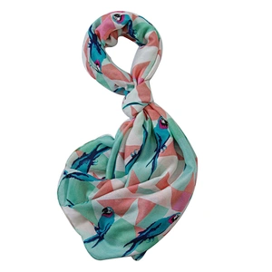 New style hand-painted parrot pattern sunshade beach towel holiday scarf