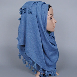 2019 Women Hijab Shawls Free Patterns Hijab Cotton Scarf Wholesale China