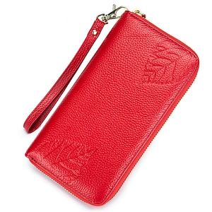 Wholesale new minimalist pu leather wallet custom print ladies wallet