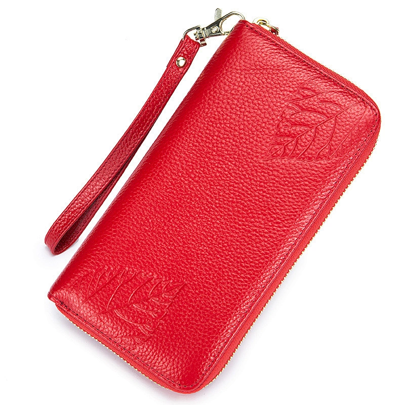 Wholesale new minimalist pu leather wallet custom print ladies wallet