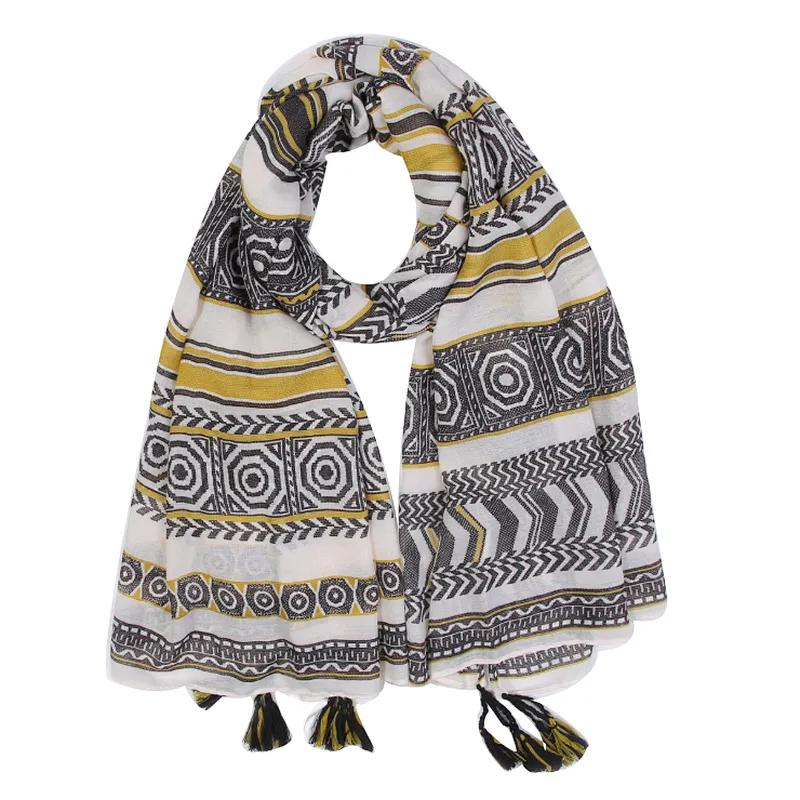 New  style fashion Vintage wavy pattern shawl  scarf