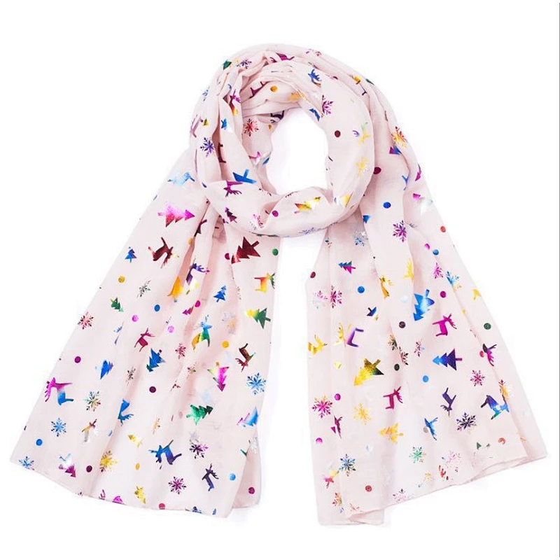 New autumn and winter Christmas fashion  tree printed scarf