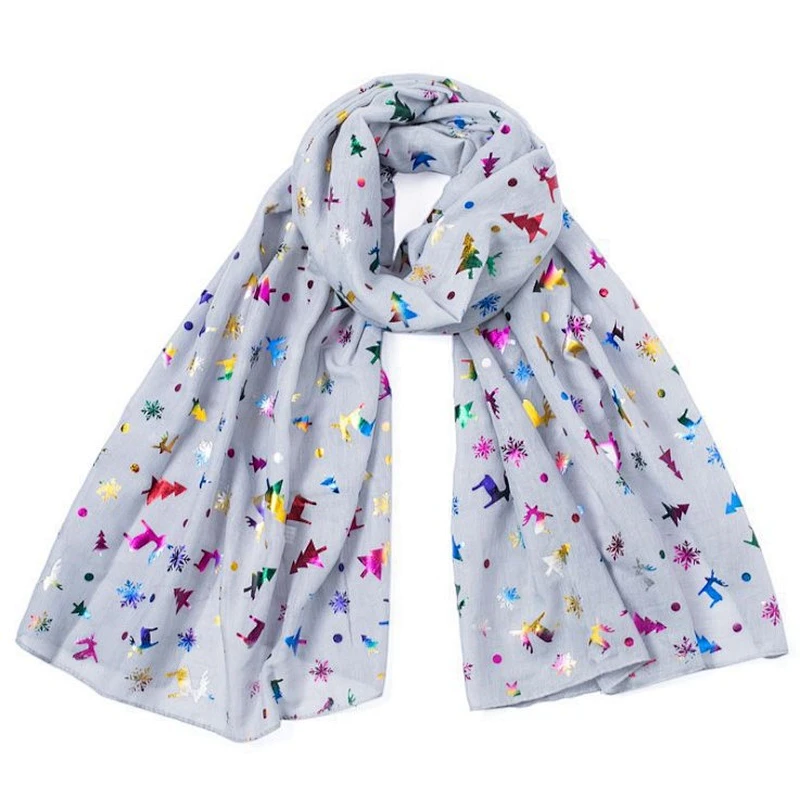 New autumn and winter Christmas fashion  tree printed scarf