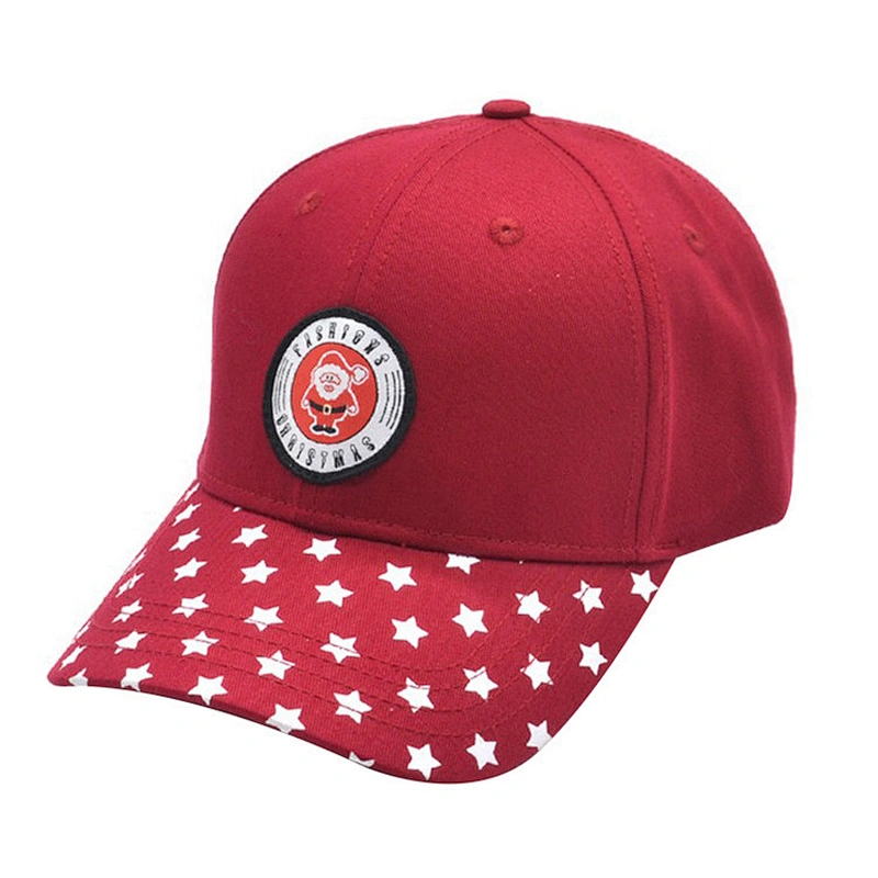 Christmas red baseball cap wholesale santa claus embroidery logo sport caps