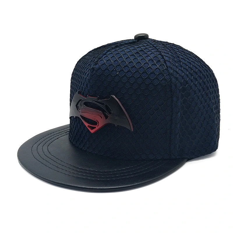 Wholesale blank PU leather snapback cap custom leather patch logo snapback hats