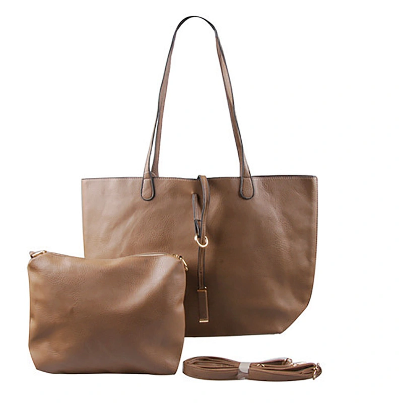 2019 Cheap Design PU Leather Ladies Shoulder Bag Handbag Set For Women