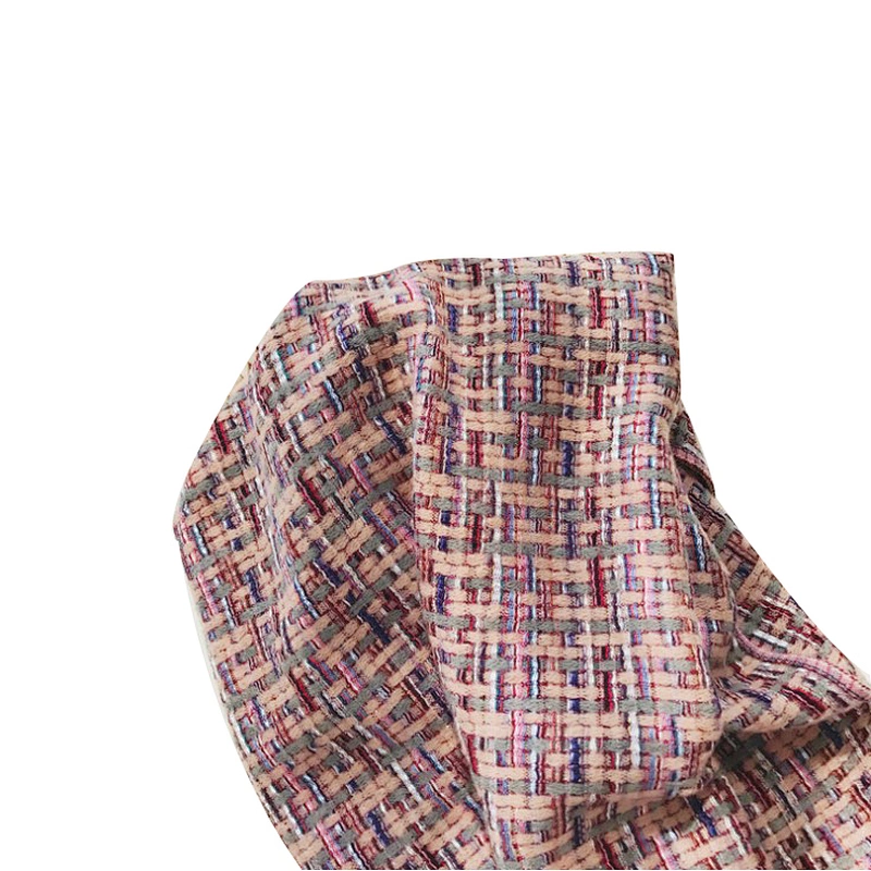 Fashion versatile woven shawl ethnic style  small check scarf
