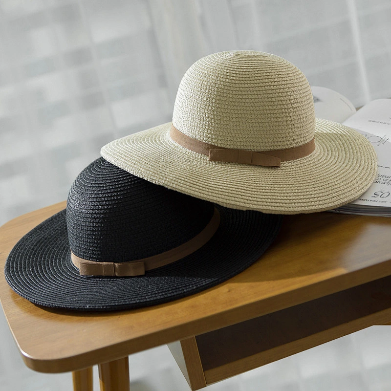 Wholesale Fashion Cheap Floppy Beach Summer White Wide Brim Women'S Man Church Juzz Felt Fedora Panama Sun Paper Straw Hat