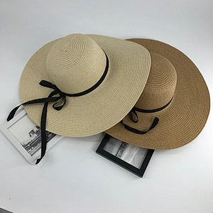 2017 sex women Lady promotional straw hat floppy hat beach hat