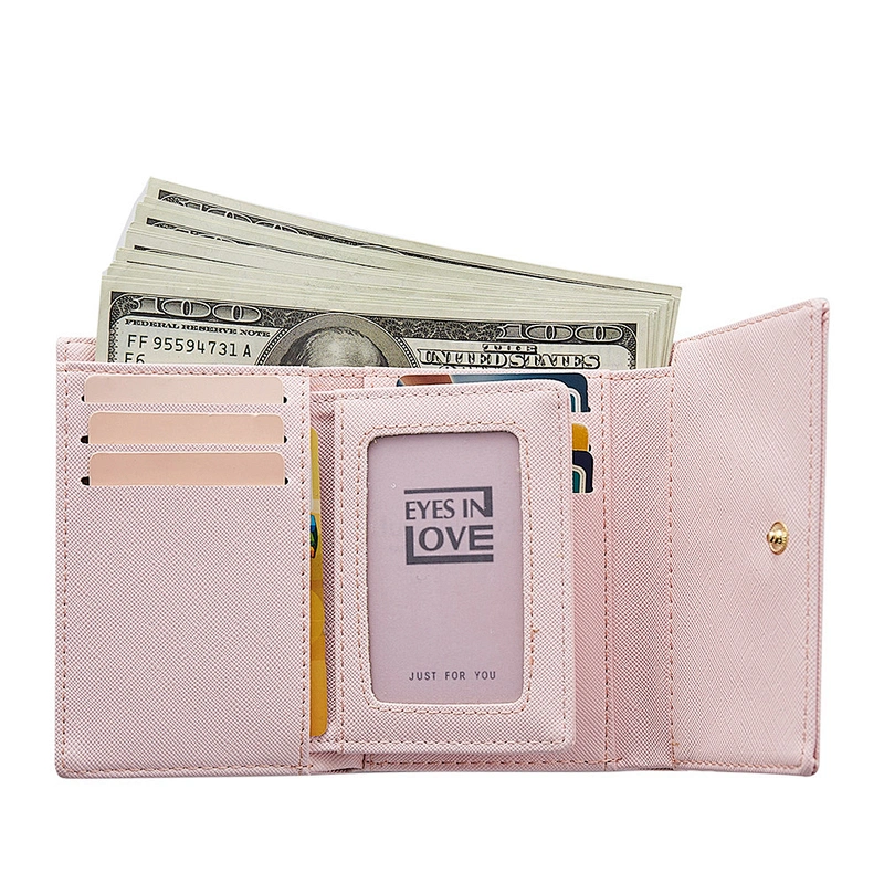 Wholesale alibaba new arrival high quality purse wallets for women fashionable 3 fold wallet