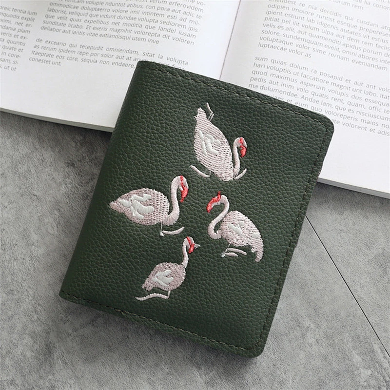 Wholesale Travel Fancy Ladies Clutch Purse Embroidery Leather Wallet For Woman