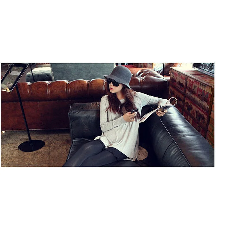 Winter Wool Hat For Ladies,Bow Applique Plain Wool Women Hat
