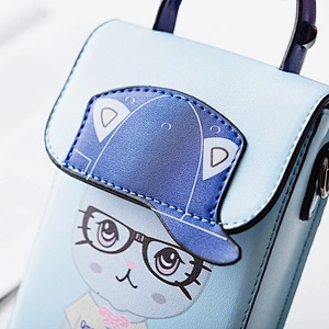 New Leather Girls' Fashion Mini Small Leather Messenger Bag Shoulder Bag Mini Carton Bag
