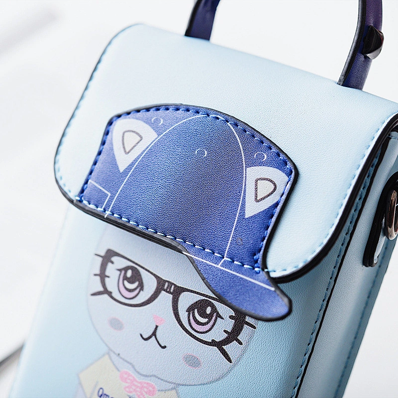 New Leather Girls' Fashion Mini Small Leather Messenger Bag Shoulder Bag Mini Carton Bag