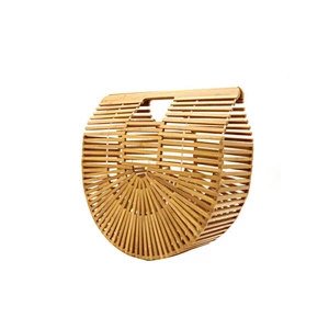 Wholesale hot sale fashion ladies straw bucket bag beach tote bag