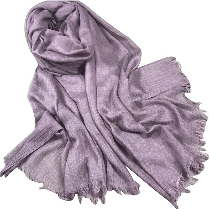 Women's Fashion cotton oversize extended pure color scarf