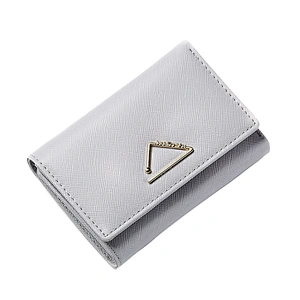 Wholesale alibaba new arrival high quality purse wallets for women fashionable 3 fold wallet