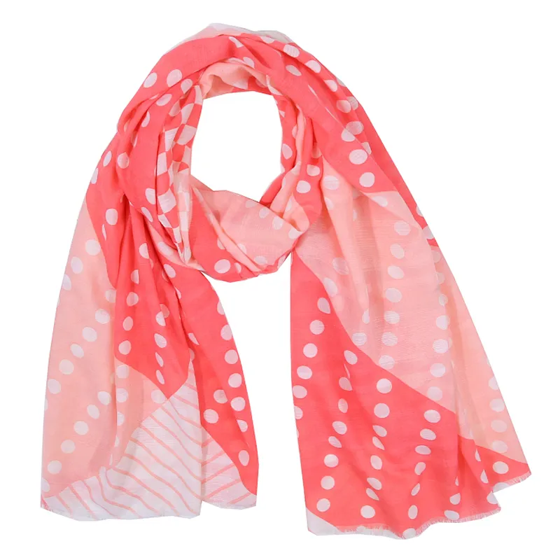 Retro style fashion twill dot tie dyeing shawl  scarf